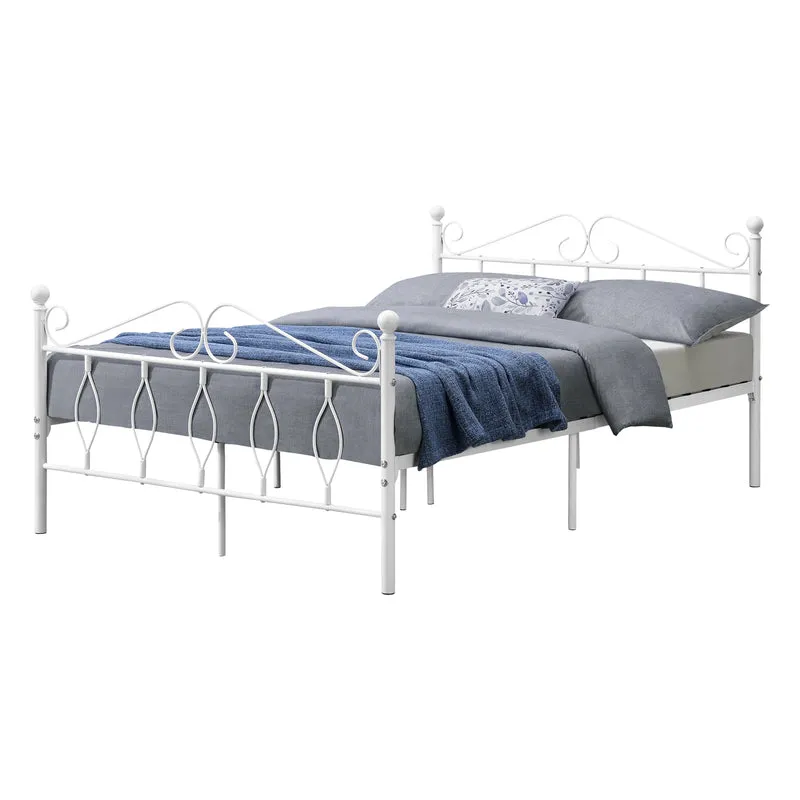 Metallbett Apolda bis 300kg versch. Größen Weiß [en.casa]