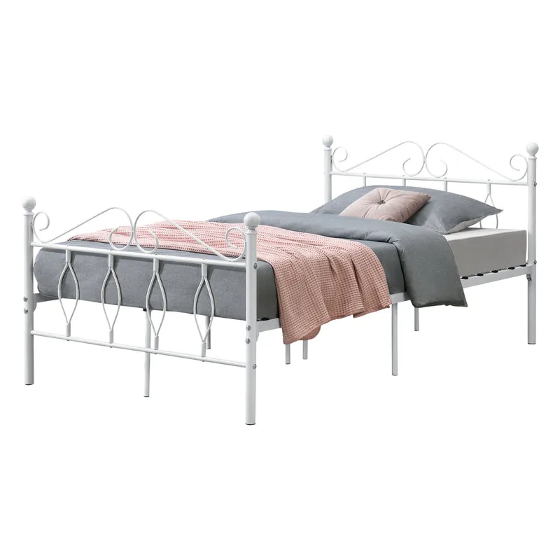 Metallbett Apolda bis 300kg versch. Größen Weiß [en.casa]
