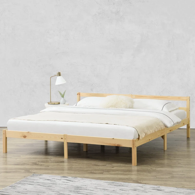 Holzbett Nakkila versch. Farben und Größen en.casa