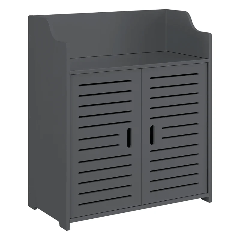 Badezimmerschrank Trosa 72x60x32 cm WPC en.casa