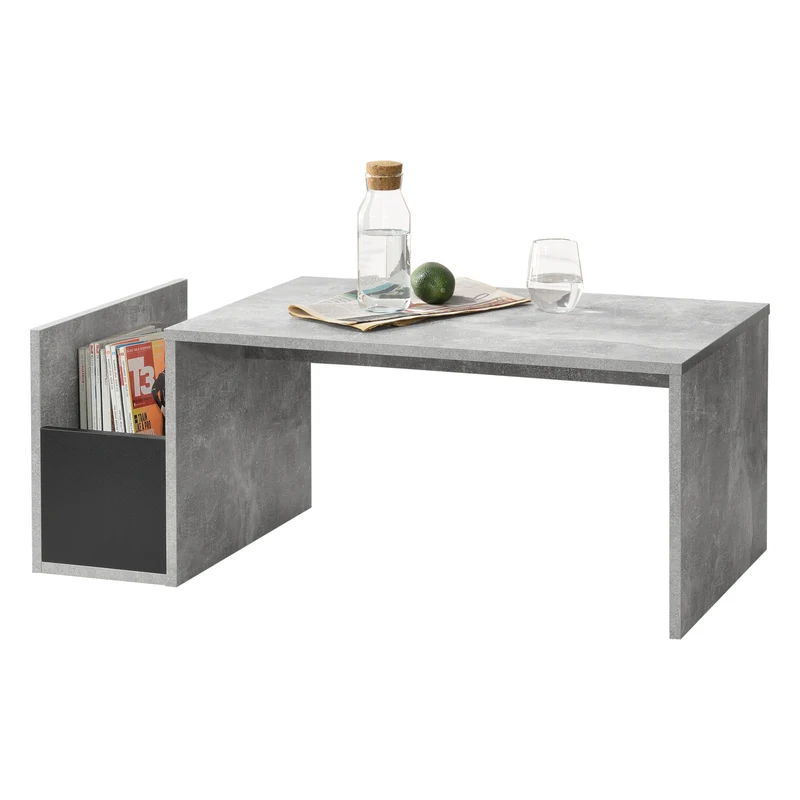 Couchtisch Bollnäs 90x45x35 cm mit Ablagefach versch. Farben en.casa