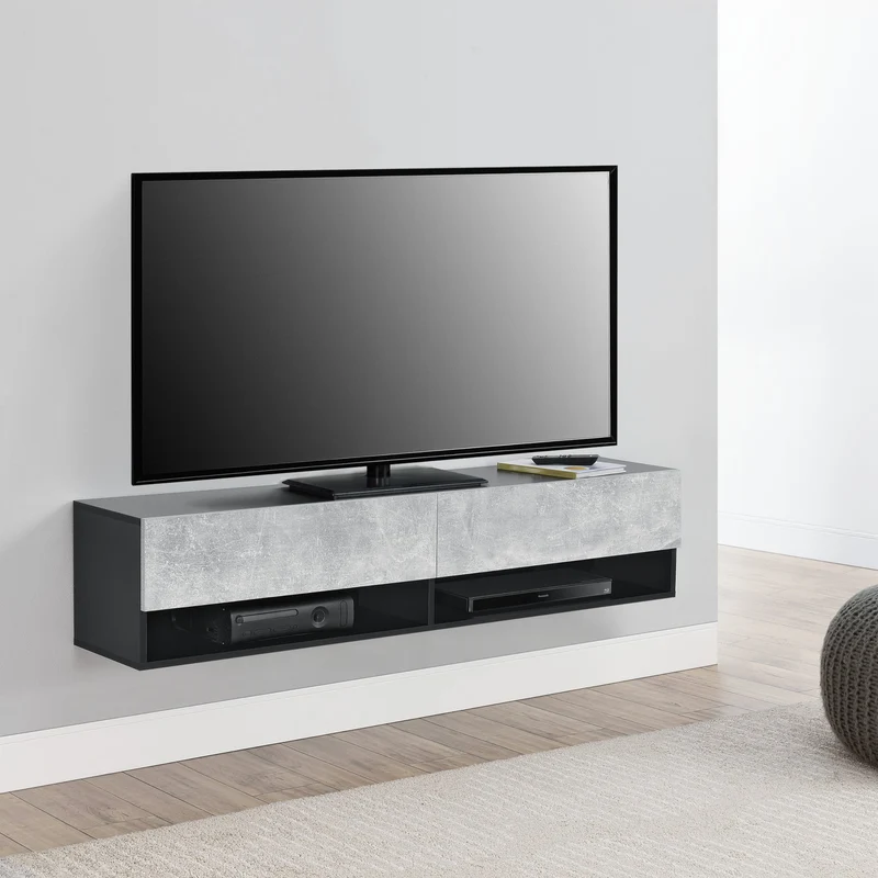 TV-Lowboard hängend Halmstad [en.casa]