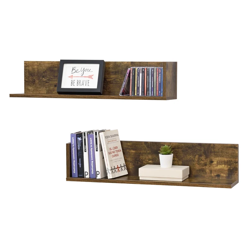 Wandregal Elverum 75 x 16,5 x 16,5 cm 2er Set versch. Farben en.casa