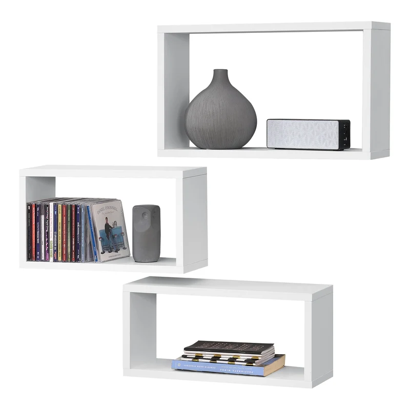 Wandregal Mandal 3er Set versch. Farben en.casa
