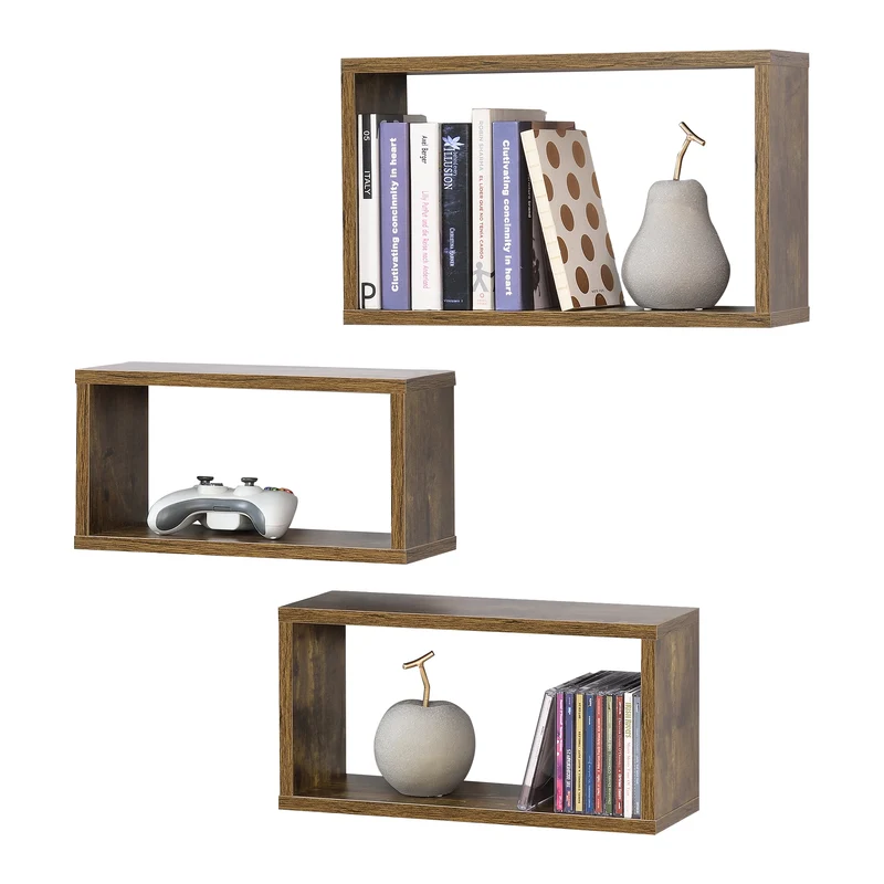 Wandregal Mandal 3er Set versch. Farben en.casa