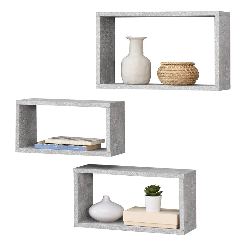 Wandregal Mandal 3er Set versch. Farben en.casa
