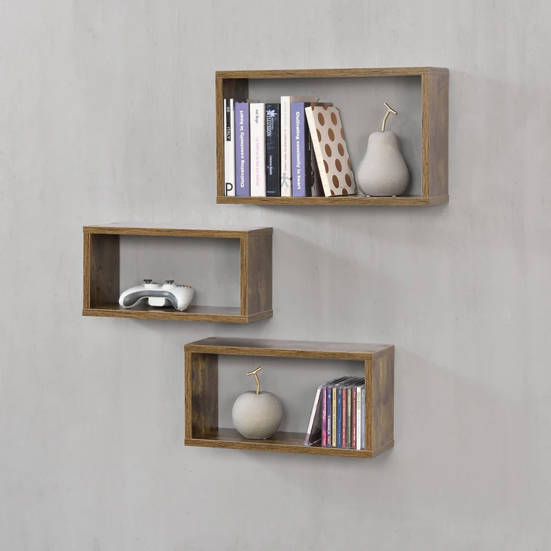 Wandregal Mandal 3er Set versch. Farben en.casa