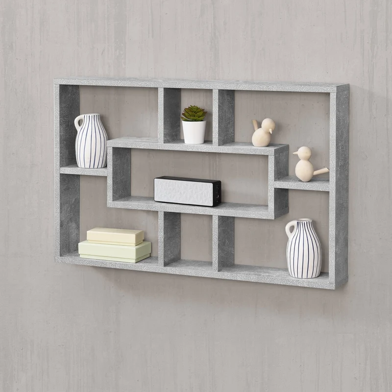 Wandregal Qinngua 77x10x48 cm versch. Farben en.casa