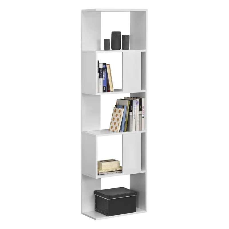 Bücherregal Aneby 159x45x24cm mit 5 Ablageflächen versch. Farben [en.casa]