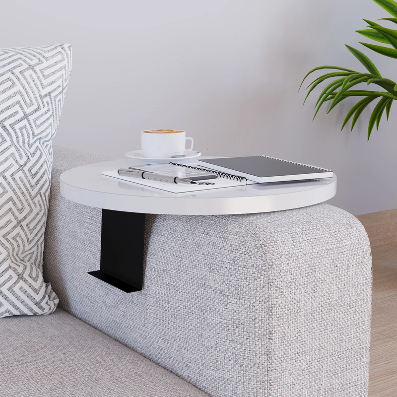 Sofatablett Kuleskyd Ø34cm [en.casa]