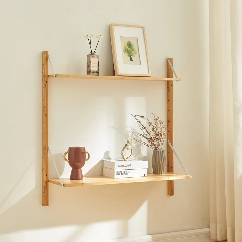 Wandregal Tingvoll Bambus [en.casa]