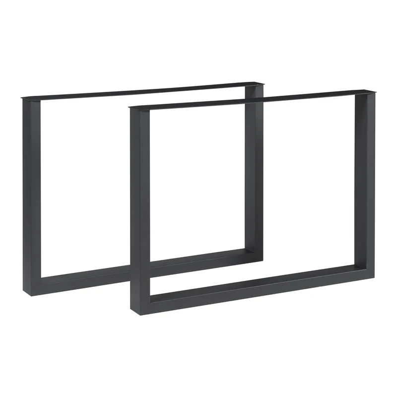 Tischgestell 2er Set Makers Stahl Schwarz [en.casa]
