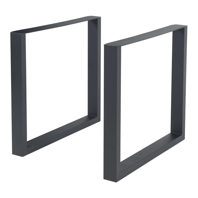Tischgestell 2er Set Makers Stahl Schwarz [en.casa]