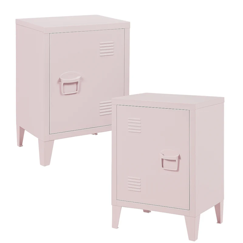 Nachtschrank Inari 2er Set Türgriff rechts und links [en.casa]