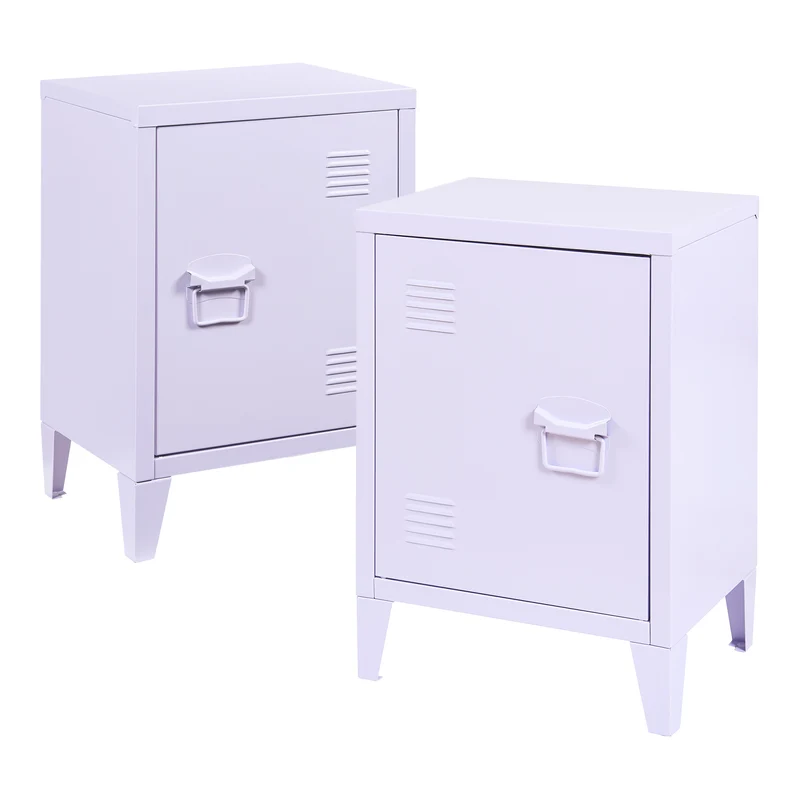 Nachtschrank Inari 2er Set Türgriff rechts und links [en.casa]