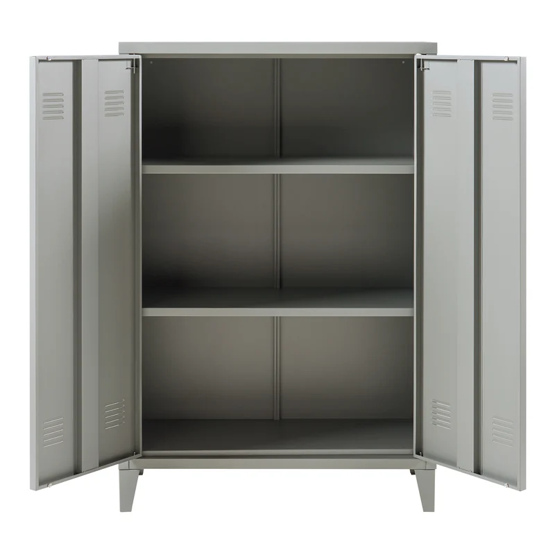 Metallschrank Oripää - 110x75x33cm - Dunkelgrau