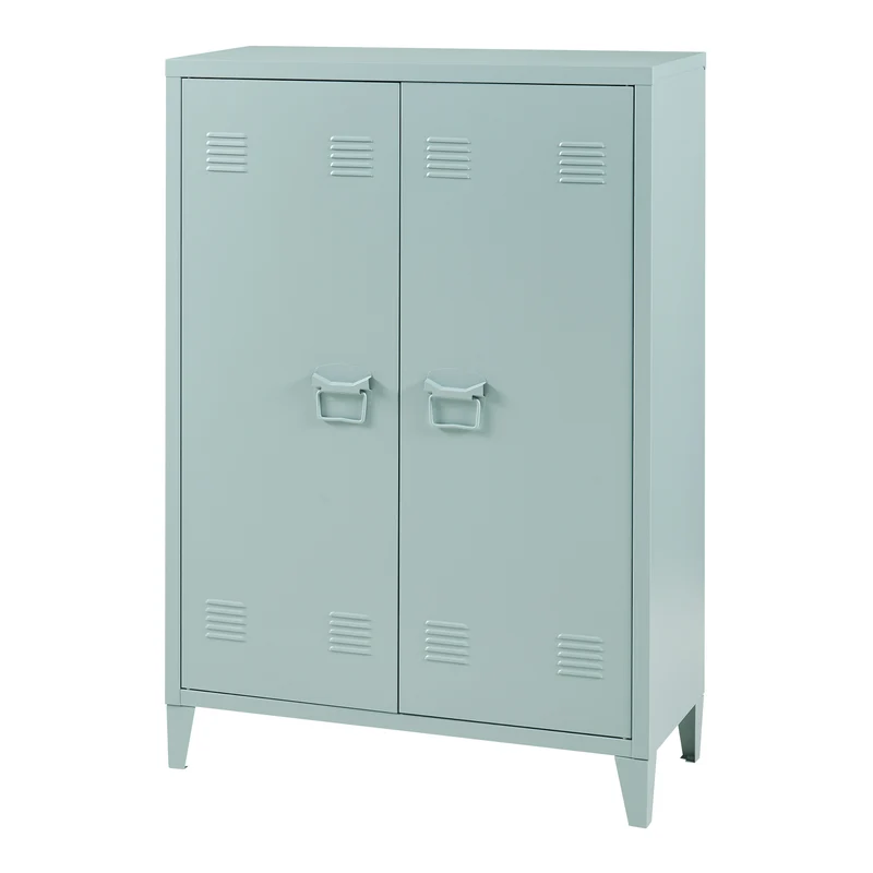 Metallschrank Oripää - 110x75x33cm - Graublau
