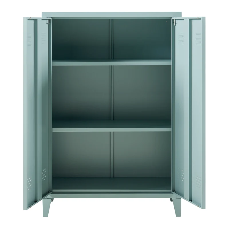 Metallschrank Oripää - 110x75x33cm - Graublau