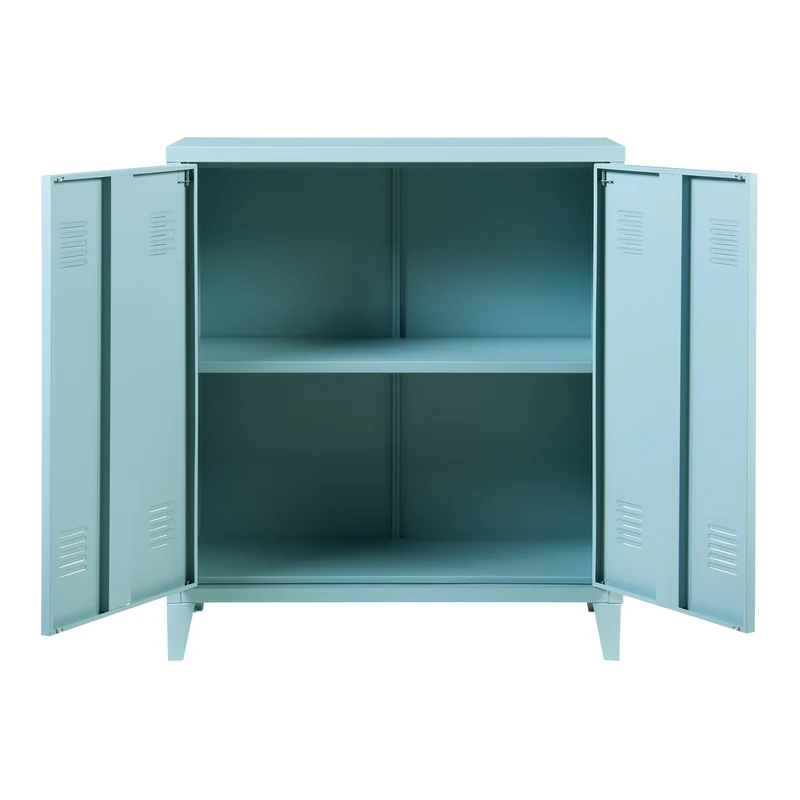 Metallschrank Oripää - 90x80x33cm - Graublau