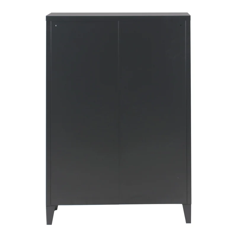 Metallschrank Oripää - 110x75x33cm - Schwarz