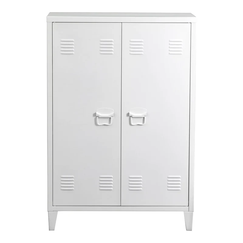 Metallschrank Oripää - 110x75x33cm - Weiß
