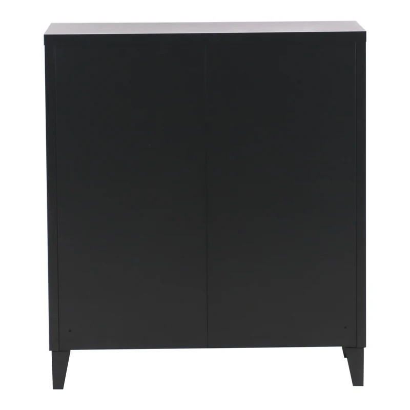 Metallschrank Oripää - 90x80x33cm - Schwarz
