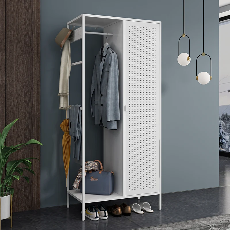 Kleiderschrank Puumala 180x80x45 cm Metall [en.casa]