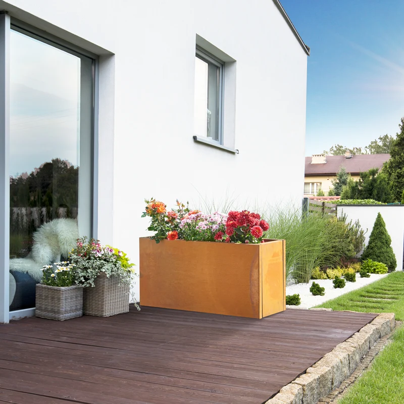 Pflanzkübel Vaargel Stahl [casa.pro]
