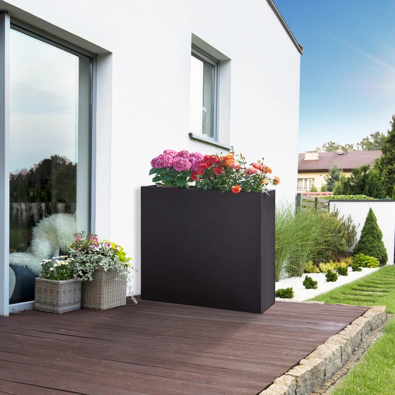Pflanzkübel Vaargel Stahl [casa.pro]