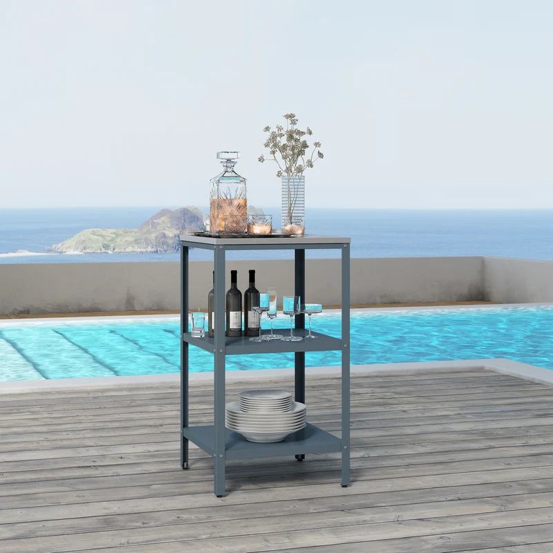 Outdoor Standregal Bolognano 92x50x50 cm [casa.pro]