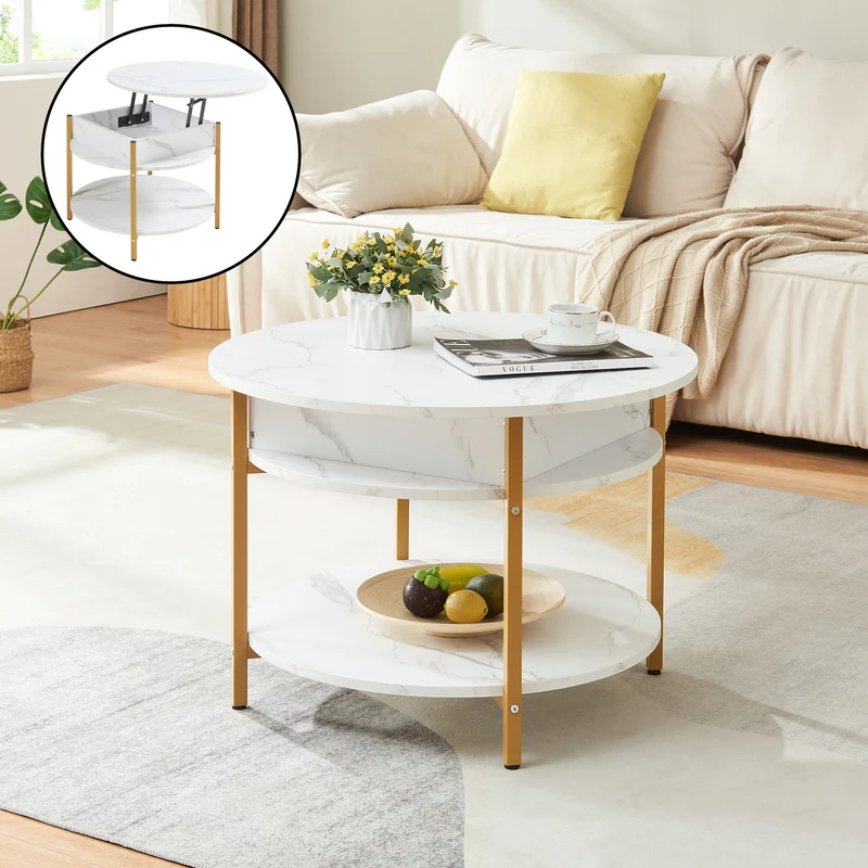 Couchtisch Kandas mit Hebeplatte [en.casa]