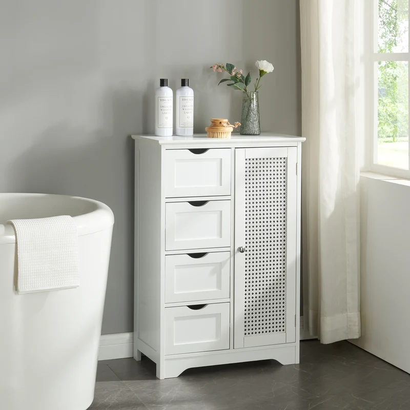 Badschrank Karlsøy Weiß in mehreren Größen [en.casa]